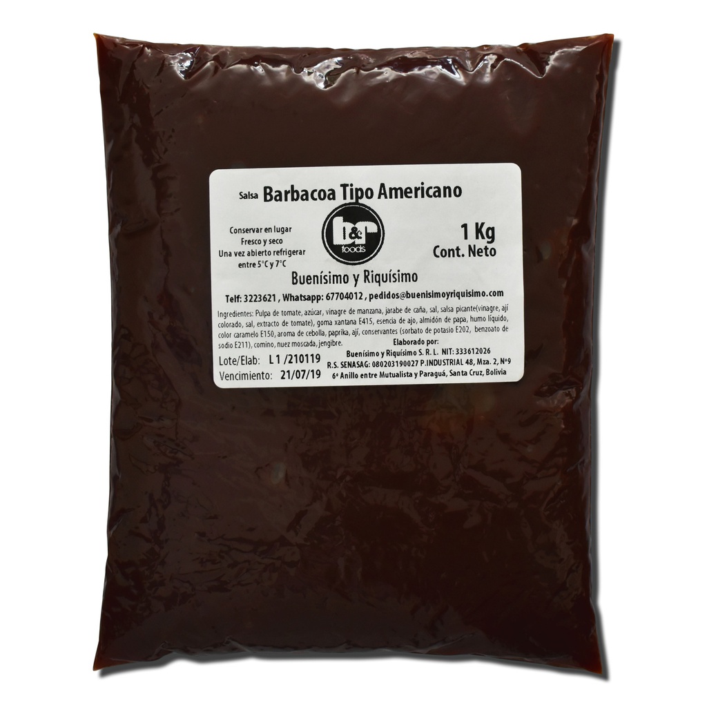 Salsa Barbacoa Tipo Americano Kg